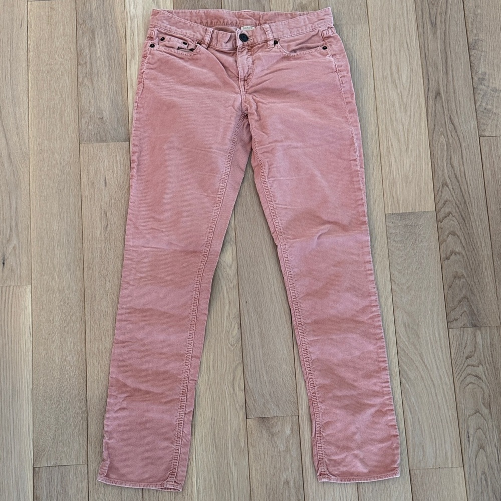 J Crew Dusty Pink Rose Corduroy Pants